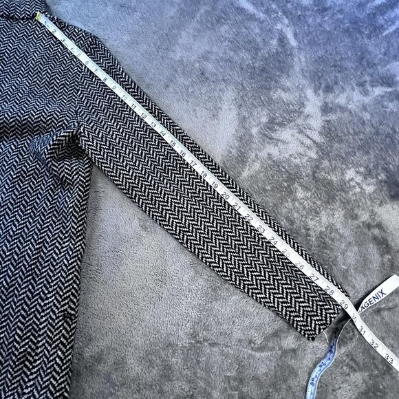 Lauren Ralph Lauren Zip Cardigan Sweater Womens Medium Lambswool Herringbone - Picture 12 of 13